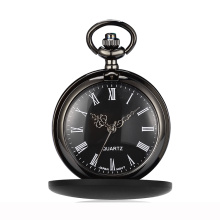 China factory Amazon popular Blank engraved words quartz pocket watch 45mm diameter quartz plain pocket watch